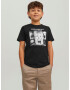 Jack & Jones Junior Tricou gri deschis / gri închis / negru / alb - Pled.ro