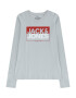 Jack & Jones Junior Tricou gri / roșu / alb - Pled.ro