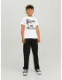 Jack & Jones Junior Tricou 'Home' negru / alb - Pled.ro