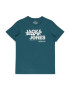 Jack & Jones Junior Tricou 'HUNTER' galben / gri / verde smarald / alb - Pled.ro