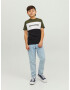 Jack & Jones Junior Tricou kaki / negru / alb - Pled.ro