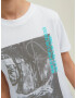 Jack & Jones Junior Tricou 'LEGENDS' turcoaz / gri / alb - Pled.ro