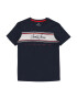 Jack & Jones Junior Tricou 'Leo' bleumarin / roșu / alb - Pled.ro