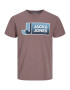 Jack & Jones Junior Tricou 'LOGAN' albastru / gri / alb - Pled.ro