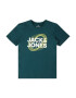 Jack & Jones Junior Tricou 'LUCA' galben / verde închis / alb - Pled.ro