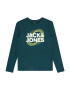 Jack & Jones Junior Tricou 'LUCA' verde măr / verde închis / alb - Pled.ro