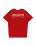 Jack & Jones Junior Tricou 'MONO' roşu închis / negru / alb - Pled.ro