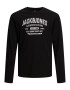 Jack & Jones Junior Tricou negru / alb - Pled.ro