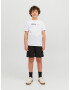 Jack & Jones Junior Tricou 'NEO' negru / alb - Pled.ro