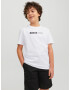 Jack & Jones Junior Tricou 'NEO' negru / alb - Pled.ro