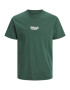 Jack & Jones Junior Tricou 'Riverside' verde / alb - Pled.ro