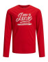 Jack & Jones Junior Tricou roșu / alb - Pled.ro