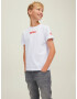 Jack & Jones Junior Tricou roșu / alb - Pled.ro