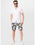 JACK & JONES Pantaloni 'COASTAL' negru / alb - Pled.ro