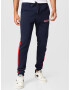 JACK & JONES Pantaloni 'IRON' bleumarin / roșu / alb - Pled.ro