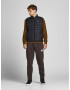 JACK & JONES Pantaloni maro / alb - Pled.ro