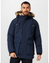 JACK & JONES Parka de iarnă 'TIMO' bleumarin / maro - Pled.ro