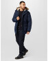 JACK & JONES Parka de iarnă 'TIMO' bleumarin / maro - Pled.ro