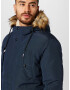 JACK & JONES Parka de iarnă 'TIMO' bleumarin / maro - Pled.ro