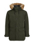 JACK & JONES Parka de iarnă 'Winner' maro deschis / verde pin - Pled.ro