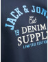 Jack & Jones Plus Bluză de molton albastru / albastru marin / alb - Pled.ro