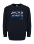 Jack & Jones Plus Bluză de molton 'COSETH' bleumarin / albastru pastel / albastru închis - Pled.ro