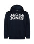 Jack & Jones Plus Bluză de molton 'JJECORP' albastru închis / alb - Pled.ro