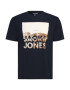 Jack & Jones Plus Tricou 'ALFIE' bej / bleumarin / maro - Pled.ro