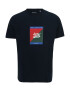 Jack & Jones Plus Tricou 'BECKSS' albastru / bleumarin / verde închis / roșu - Pled.ro