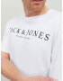 Jack & Jones Plus Tricou 'Blabooster' negru / alb - Pled.ro