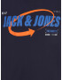 Jack & Jones Plus Tricou 'BLACK TEE' bleumarin / gri / portocaliu / negru - Pled.ro