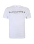 Jack & Jones Plus Tricou 'BOOSTER' negru / alb - Pled.ro