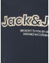 Jack & Jones Plus Tricou 'LAKEWOOD' albastru noapte / grej / alb - Pled.ro