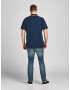 Jack & Jones Plus Tricou 'Paulos' bleumarin / roșu / alb - Pled.ro