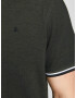 Jack & Jones Plus Tricou verde închis / alb - Pled.ro