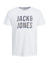 Jack & Jones Plus Tricou 'Xilo' bleumarin / portocaliu / alb murdar - Pled.ro