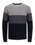 JACK & JONES Pulover albastru noapte / albastru porumbel / gri deschis - Pled.ro