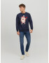 JACK & JONES Pulover albastru / roșu / alb - Pled.ro