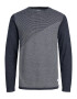 JACK & JONES Pulover 'Ben' bleumarin / alb - Pled.ro