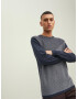 JACK & JONES Pulover 'Ben' bleumarin / alb - Pled.ro