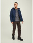 JACK & JONES Pulover 'Ben' bleumarin / alb - Pled.ro