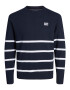 JACK & JONES Pulover bleumarin / alb - Pled.ro