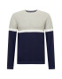 JACK & JONES Pulover bleumarin / gri deschis / alb - Pled.ro