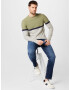 JACK & JONES Pulover bleumarin / oliv / alb murdar - Pled.ro