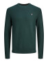 JACK & JONES Pulover 'BLUROY' verde închis / roșu / alb - Pled.ro