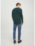 JACK & JONES Pulover 'BLUROY' verde închis / roșu / alb - Pled.ro