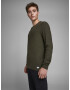 JACK & JONES Pulover 'Carlos' kaki - Pled.ro