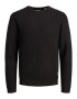 JACK & JONES Pulover 'COONO' negru / alb - Pled.ro