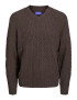 JACK & JONES Pulover 'Cosy' maro mokka - Pled.ro