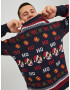 JACK & JONES Pulover 'Hoho' albastru noapte / galben / roșu / alb - Pled.ro